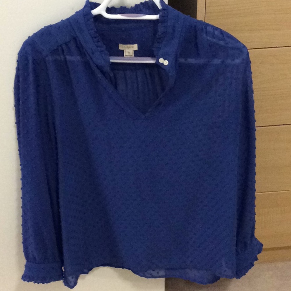 J. Crew Blue Blouse - Picture 1 of 4